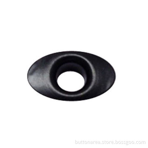 Eyelet with oval shape